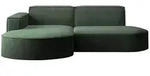 Kaiser M&ouml;bel Ecksofa, Dunkelgr&uuml;n, Textil, 4-Sitzer, L-Form, 236x165 cm, Reach,