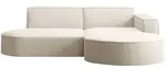 Kaiser M&ouml;bel Ecksofa, Ecru, Textil, 4-Sitzer, L-Form, 236x165 cm, Reach,...