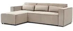 Fun M&ouml;bel Ecksofa, Beige, Textil, Ottomane links, 260x173 cm, Wohnzimmer,...