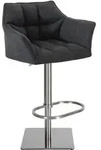 CLP Barhocker, Dunkelgrau, Metall, 64x88x45 cm, Esszimmer, Barm&ouml;bel, Barhocker