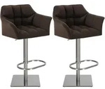 CLP Barhocker, Braun, Metall, 64x88x45 cm, Esszimmer, Barm&ouml;bel, Barhocker