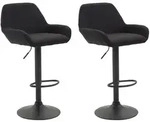 CLP Barhocker, Schwarz, Metall, 51x89x52 cm, Esszimmer, Barm&ouml;bel, Barhocker