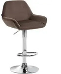 CLP Barhocker, Braun, Metall, 51x89x52 cm, Esszimmer, Barm&ouml;bel, Barhocker