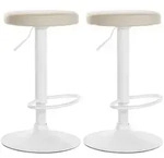 CLP Barhocker, Creme, Metall, 38.5x60x38.5 cm, Esszimmer, Barm&ouml;bel, Barhocker