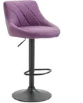 CLP Barhocker, Lila, Metall, 46x83x49 cm, Esszimmer, Barm&ouml;bel, Barhocker