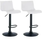 CLP Barhocker, Wei&szlig;, Metall, 39x84x36 cm, Esszimmer, Barm&ouml;bel, Barhocker