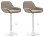 CLP Barhocker, Taupe, Metall, 51x89x52 cm, Esszimmer, Barm&ouml;bel, Barhocker