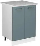 Vicco K&uuml;chenunterschrank, Blaugrau, Wei&szlig;, Holzwerkstoff, 1 F&auml;cher,...