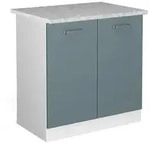 Vicco Sp&uuml;lenunterschrank, Blaugrau, Wei&szlig;, Holzwerkstoff, 1 F&auml;cher,...