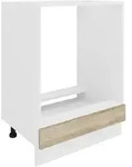 Mid.you Herdumbauschrank, Wei&szlig;, Sonoma Eiche, Holzwerkstoff, 60x82x46 cm,