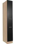 Respekta Apothekerschrank Merle, Schwarz, Eiche, Holzwerkstoff, einzeln stellbar,