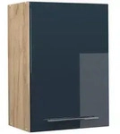 Vicco H&auml;ngeschrank, Dunkelblau, Honigeiche, Holzwerkstoff, 2 F&auml;cher,...