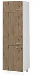 Vicco K&uuml;hlumbauschrank, Eiche Artisan, Wei&szlig;, Holzwerkstoff, 1 F&auml;cher,...