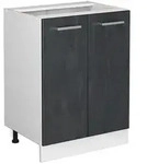 Vicco K&uuml;chenunterschrank, Schwarz, Wei&szlig;, Holzwerkstoff, 1 F&auml;cher, Rechteckig,