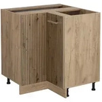 Vicco Eckunterschrank, Eiche Artisan, Honigeiche, Holzwerkstoff, 1 F&auml;cher,