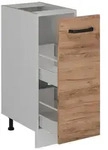 Vicco Apothekerschrank, Honigeiche, Wei&szlig;, Holzwerkstoff, 2 F&auml;cher, 1...