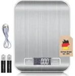 Intirilife K&uuml;chenwaage, Silber, Metall, 16.5x3x20.5 cm, Kochen, K&uuml;chenhelfer,