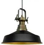 Bamyum H&auml;ngelampe, Schwarz, Metall, 41x35x35 cm, Lampen & Leuchten,