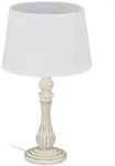 Relaxdays Tischlampe, Mehrfarbig, Textil, Metall, Kunststoff, 27x47x27 cm, Lampen &