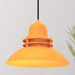 Bamyum Pendelleuchte, Gelb, Metall, Rund,Rund, 34x24x34 cm, Lampen & Leuchten,