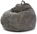 Green Bean Sitzsack, Anthrazit, Textil, F&uuml;llung: Styroporkugeln, Oval,...