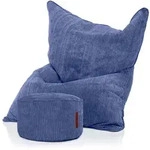 Green Bean Sitzsack, Dunkelblau, Textil, F&uuml;llung: Styroporkugeln, Rechteckig,