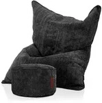 Green Bean Sitzsack, Schwarz, Textil, F&uuml;llung: Styroporkugeln, Rechteckig,
