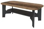 Mid.you Couchtisch, Graphit, Alteiche, Holzwerkstoff, rechteckig, Wange, 55x42.5x110