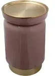Kayoom Beistelltisch, Gold, Altrosa, Metall, Uni, rund, Sockel, 46.5 cm,...