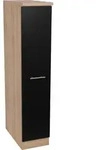 Respekta Apothekerschrank Merle, Schwarz, Eiche, Holzwerkstoff, 30x144.8x60 cm,
