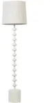 Beliani Stehlampe, Wei&szlig;, Textil, 36x160x36 cm, Lampen & Leuchten,...