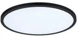Paulmann Led-Deckenleuchte Atria Shine, Schwarz, Kunststoff, 400 mm, rund,rund, B,