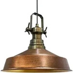 Bamyum H&auml;ngelampe, Kupfer, Metall, 41x35 cm, Lampen & Leuchten,...