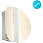 N&auml;ve Led-Wandleuchte, Chrom, Kunststoff, Metall, G, 6x16x7.5 cm, Lampen & Leuchten,