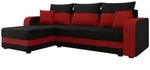 Mirjan24 Ecksofa, Rot, Kunststoff, 5-Sitzer, L-Form,L-Form, 237x139 cm, Wohnzimmer,