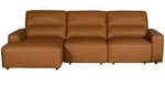 Kawola Bigsofa, Braun, Kunststoff, Nachbildung, 3-Sitzer, F&uuml;llung: Schaumstoff,