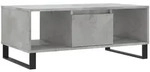 vidaXL Couchtisch, Hellgrau, Holz, Strukturbuche, Rechteckig,Rechteckig, 90x36.5x50