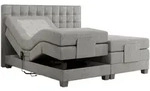 MKS Boxbett, Hellgrau, Textil, 2-Sitzer, H3, 7-Zonen, Rechteckig, 180x200 cm,