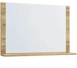 Mid.you Wandspiegel VCM Lendas, Eiche, Honig, Holzwerkstoff, rechteckig, 80x65x16.6