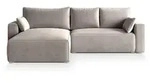 Masseno Ecksofa, Beige, Kunststoff, 3-Sitzer, L-Form,L-Form, 265x178 cm, Wohnzimmer,