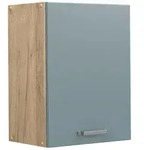 Vicco H&auml;ngeschrank, Blaugrau, Honigeiche, Holzwerkstoff, 1 F&auml;cher, Rechteckig,