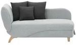 Vente-Unique Recamiere, Hellgrau, Textil, Uni, 1-Sitzer, 160x81x80 cm,...