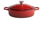 Schmortopf 5 Stars, Creme, Rot, Metall, 3 L, rund, 28x7x28 cm, Kochen, T&ouml;pfe,