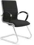 Versee Besucherstuhl, Schwarz, Metall, 1-Sitzer, 60x95x60 cm, Arbeitszimmer,