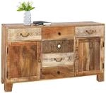 Landscape Sideboard, Natur, Holz, Akazie, Mangoholz, massiv, 2 F&auml;cher, 6