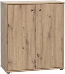 Kommode, Eiche Artisan, Holzwerkstoff, 2 F&auml;cher, 73.7x85.5x34.8 cm, Typenauswahl,