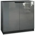 Vladon Kommode, Grau, Holzwerkstoff, 82x78x37 cm, Wohnzimmer, Kommoden &...