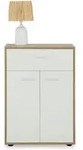 CARO-M&ouml;bel Kommode, Sonoma Eiche, Wei&szlig;, Holzwerkstoff, Mode, 60x84x30 cm,