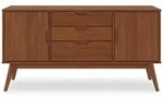 Idimex Sideboard, Dunkelbraun, Holz, Kiefer, Vintage, 145x75x45 cm, FSC Mix,