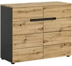 Mid.you Kommode, Holzwerkstoff, 2 F&auml;cher, 2 Schublade(n) Schubladen, 100x81x40 cm,